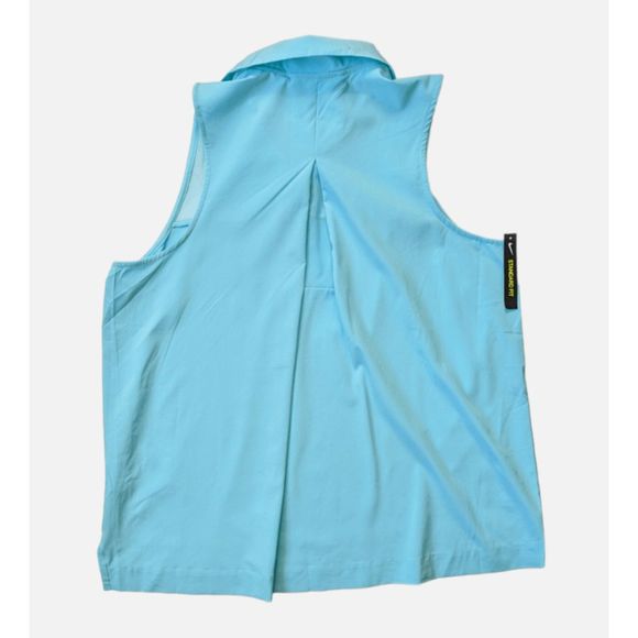 NEW Women's Small NIKE Flex Golf Dri-Fit Sleeveless Polo Top Blue AV3672 434 - Picture 2 of 3